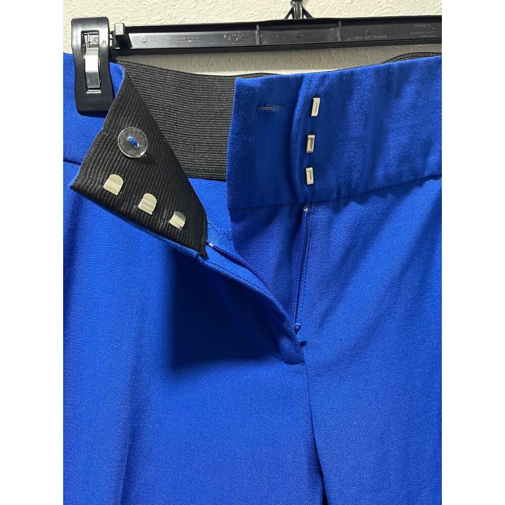 XOXO Women’s Royal Blue Suit Set Blazer XL Pants 12 Work Office - Picture 12 of 16